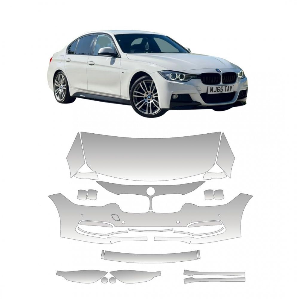 PPF Vinyl/Schutzvinyl/vorgeschnittene PPF-Vorlagen für BMW-Auto, kompatibel mit STAR SAM 3er (F30) M-Sport 2012-2015 von STAR SAM