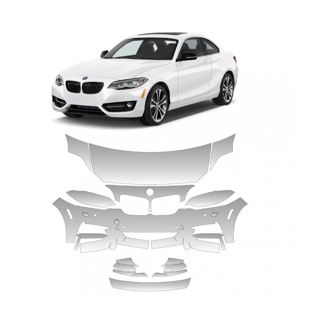 PPF-Vinylschutz/PPF-Vorlagen für STAR SAM Auto, kompatibel mit BMW 2er-Serie 2014, 228, 230, 235, 240 M-Sport von STAR SAM