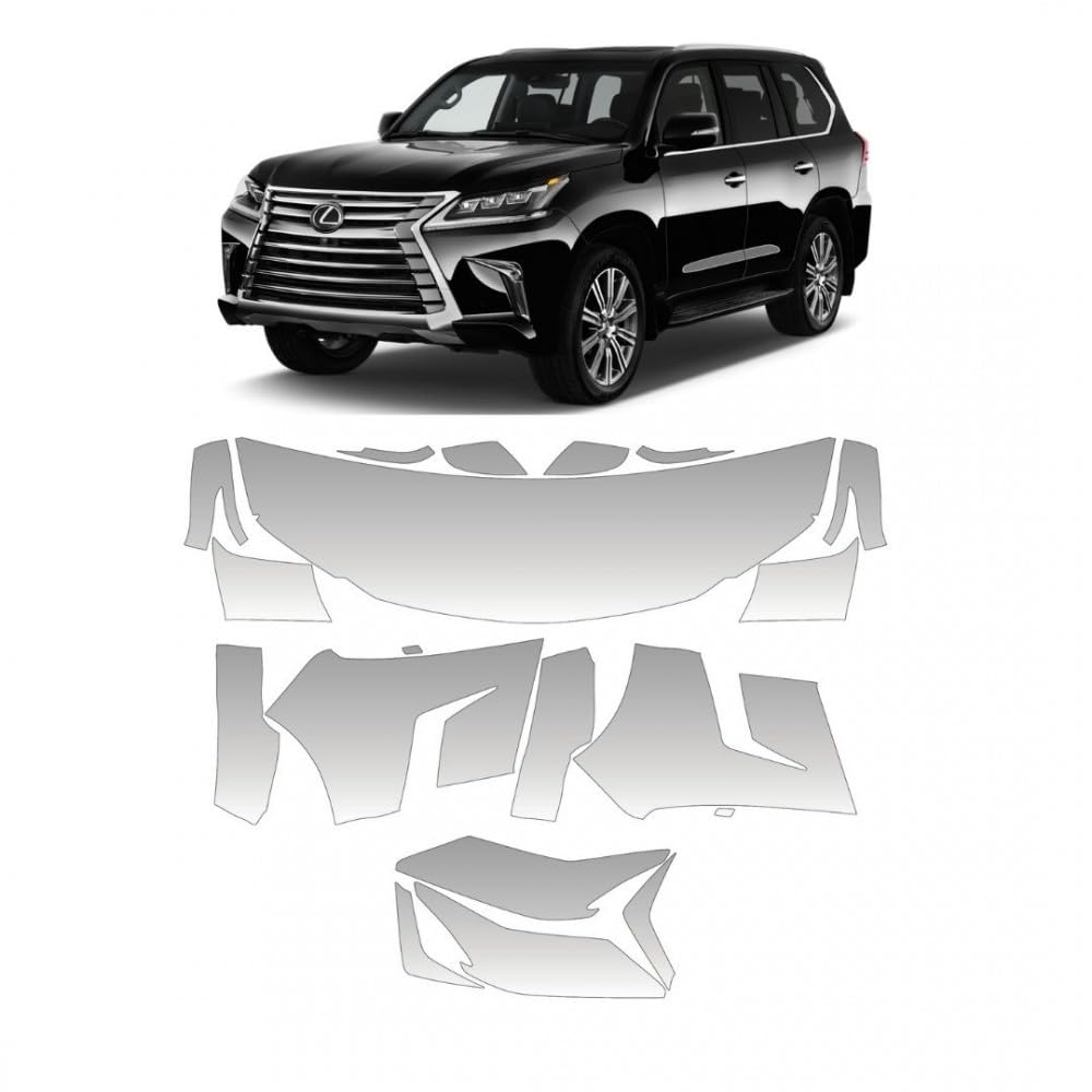 Vinyl PPF / Vinylschutz / Vorgeschnittene PPF-Vorlagen für STAR SAM Auto, kompatibel mit Lexus LX (URJ200_rest2) 2016 von STAR SAM