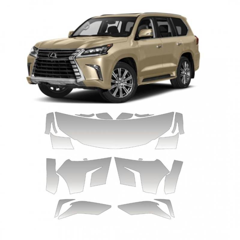 Vinyl PPF / Vinylschutz / Vorgeschnittene PPF-Vorlagen für STAR SAM Auto, kompatibel mit Lexus LX 14-16 von STAR SAM