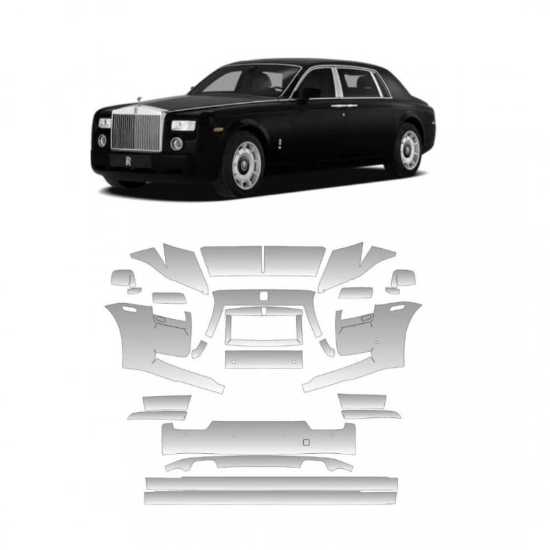 Vinyl PPF / Vinylschutz / Vorgeschnittene PPF-Vorlagen für STAR SAM Auto, kompatibel mit Rolls Royce Ghost 2012 von STAR SAM