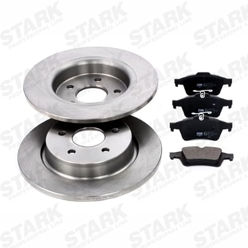 STARK SKBK-1090012 Bremsenset Hinten 280mm - Bremsen Set mit Bremsscheiben und Bremsbeläge Satz von STARK