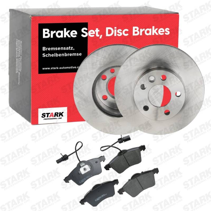 STARK SKBK-10991788 Bremsenset Vorne 280mm - Bremsen Set mit Bremsscheiben und Bremsbeläge Satz von STARK