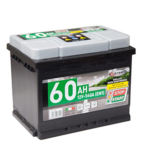 Stop&Start Autobatterie, 60 Ah, 12 V, 540 A (EN1), versiegelt, linker Pol START von START