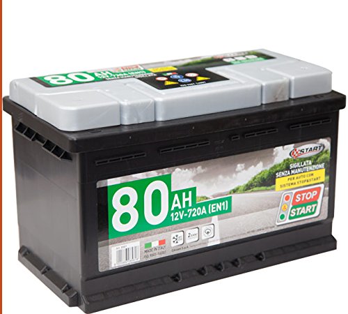 START Stop&Start Autobatterie, 80 Ah, 12 V, 720 A (EN1), versiegelt, Pluspol rechts, Kassette L3, EFB Technology von START