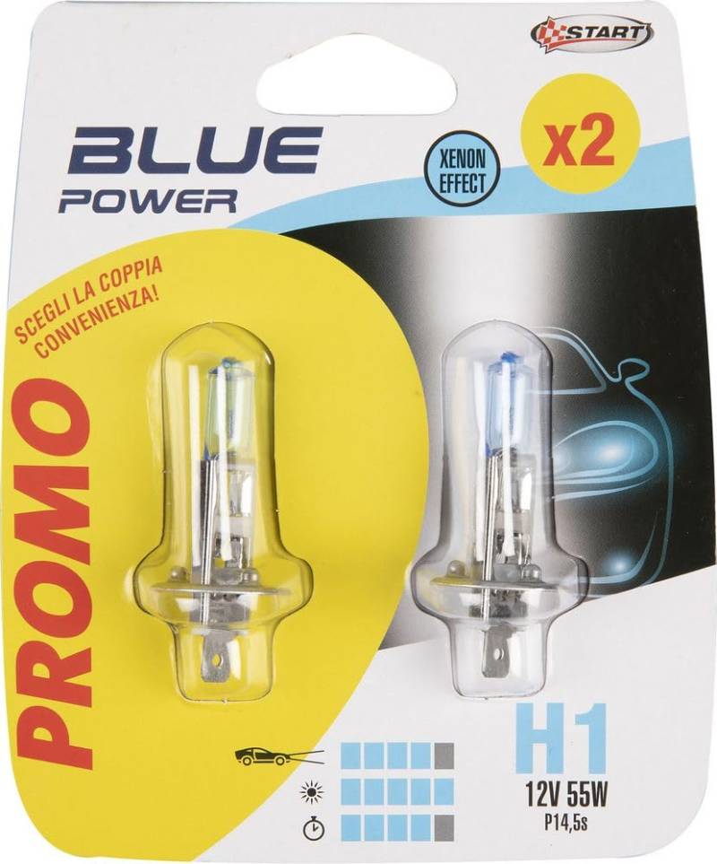 START 070.00000000009047 Coppia.LAMPADINE Blau Power H1 12V 55W P14.5 von START