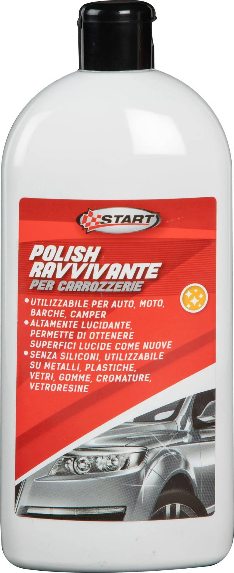 START - Polnisch Brightening Karosserie, Strahlender Glanz & Schutz für alle Fahrzeugtypen, Einfache Anwendung & umweltfreundlich, 500 ml, Aluminiumoxid von START