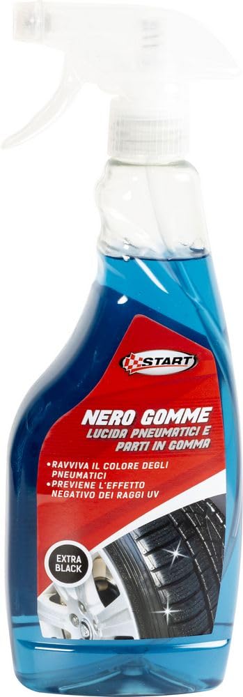 START - Trigger Sprühflasche, Reifenreiniger 500ml, Autopflegezubehör, Effektive Reinigung, Einfache Anwendung, Schwarz von START