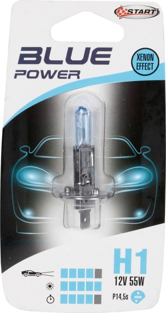 START Leuchtmittel Halogen H1 12 V 55 W Glas hellblau Licht B. ca Ersatzteile Auto von START