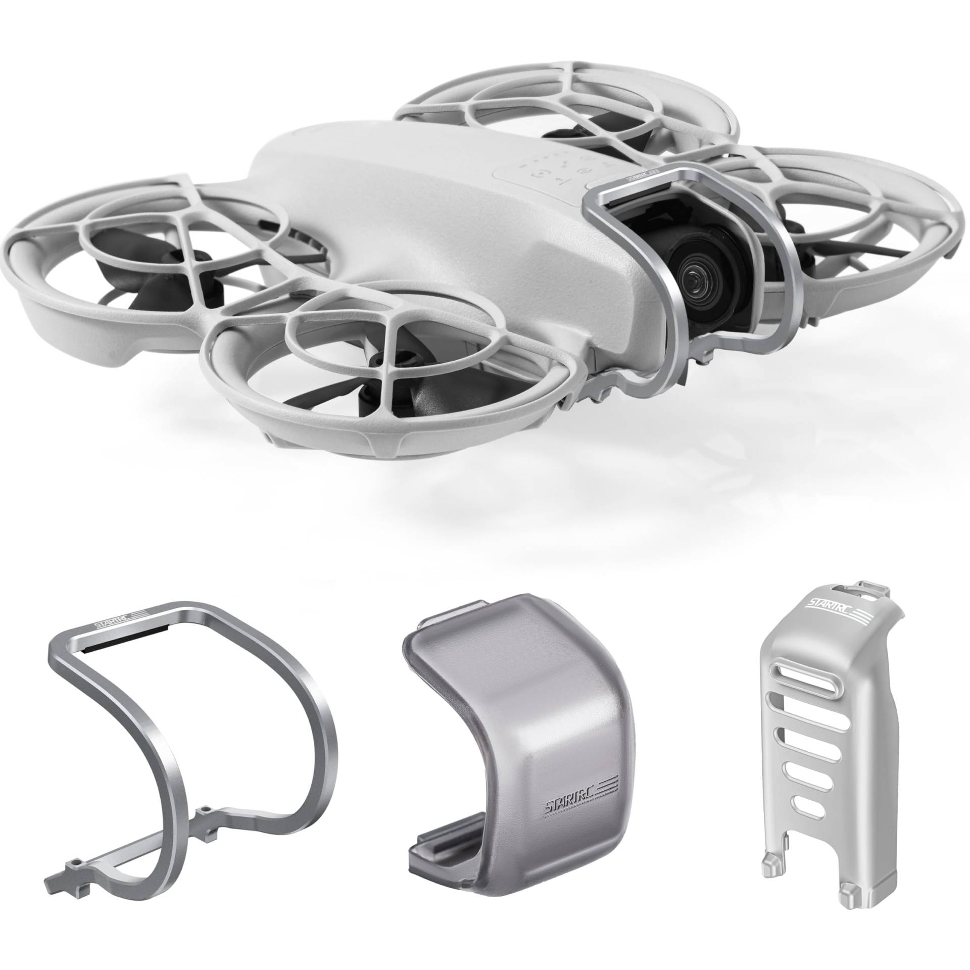 STARTRC 3-IN-1 für DJI Neo Zubehör,Neo Gimbal Bumper Guard+Gimbal Cover+Landing gear Battery protector für DJI Neo Drohne Schutz von STARTRC