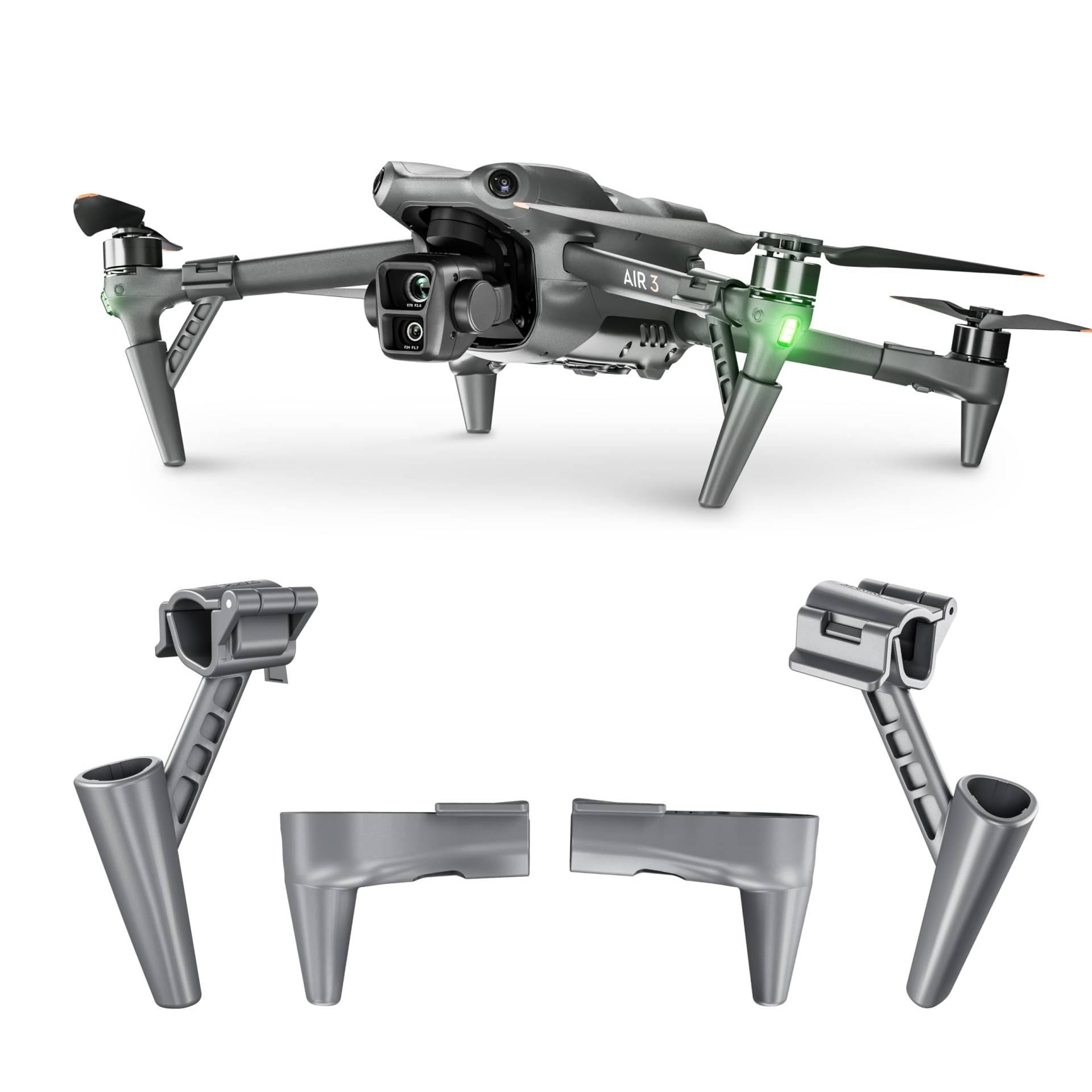 STARTRC Air 3S/Air 3 Extended Legs Landing Gear, Portable Extension Feet Support Stand für DJI Air 3S/Air 3 Drohne Zubehör von STARTRC