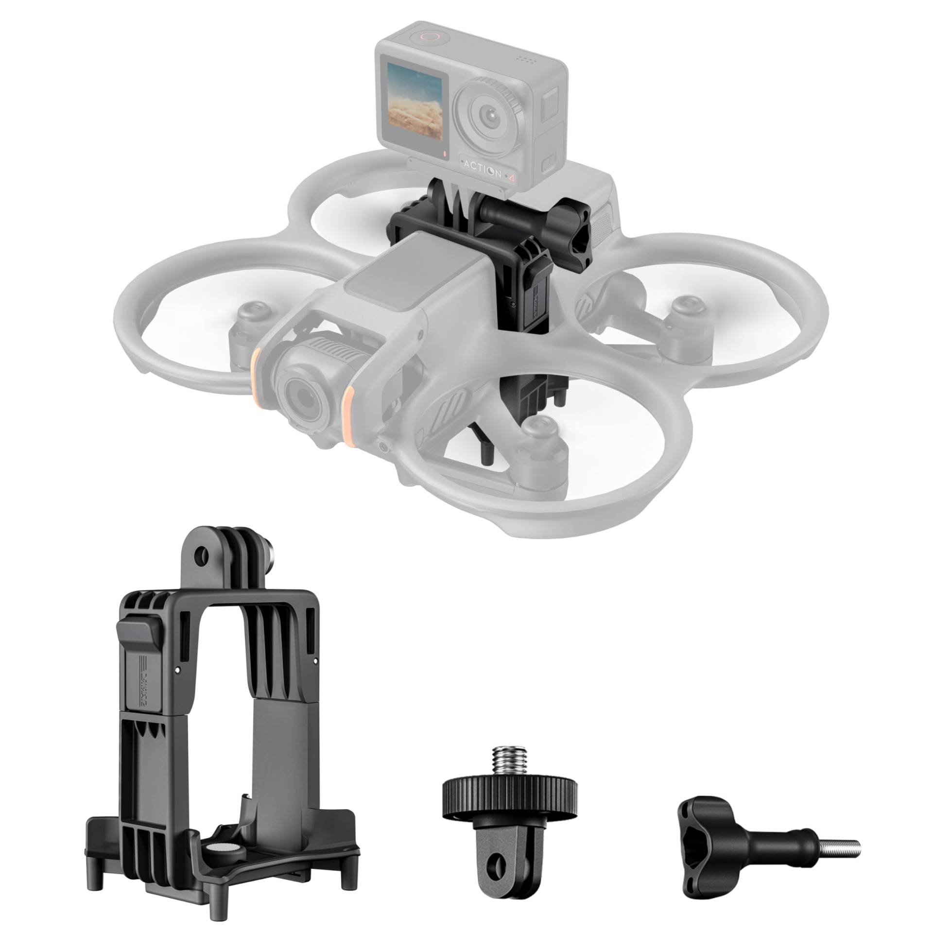 STARTRC Avata 2 Kamerahalterung Adapterhalterung für DJI Avata 2/für Gopro 12/11/Action 4 3/für Insta360 X4/X3/Ace Pro Multifunktionale Erweiterungshalterung Sportkamerahalterung Zubehör (Erweiterungs von STARTRC