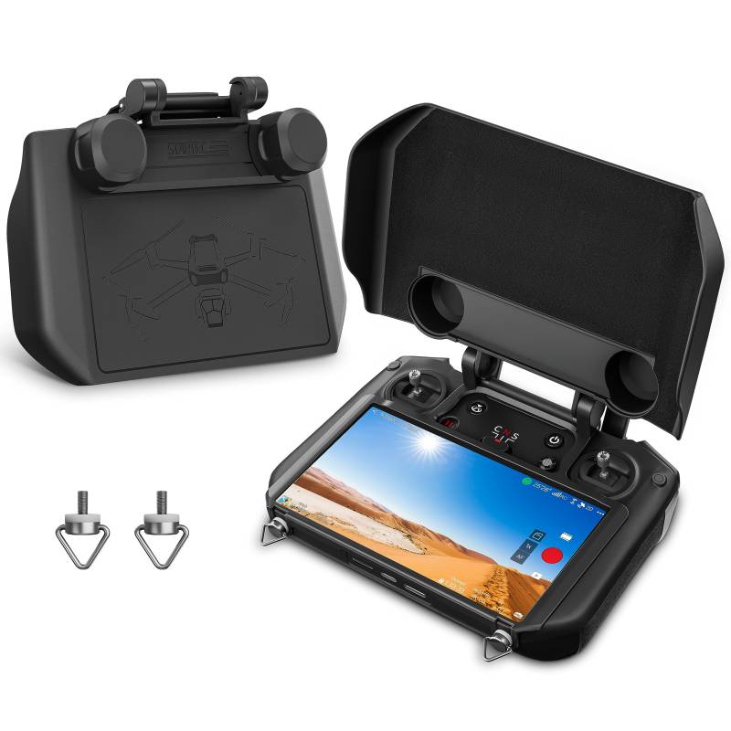 STARTRC Mavic 3 2in1 Sonnenblende, RC Joysticks Protektor Sonnenschutz Für DJI Mavic 3 Pro/Mavic 3 Classic/Mavic 3/Mavic 3 Cine/Mini 3 Pro/Air 2S RC Pro Fernbedienung Vollbildschutz Zubehör von STARTRC