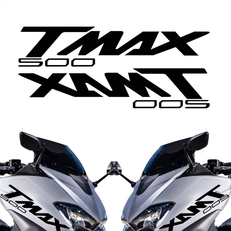 Reflektierende Aufkleber Für Yamaha Tmax 500 530 560 Tamx530 Tmax Aufkleber Logo Emblem Kit Schmücken (Color : 500 Black) von STATUZ