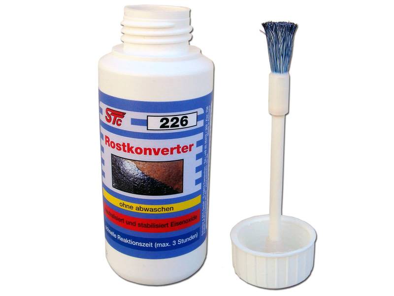 STC 226 Rostkonverter Rostumwandler 100 ml Pinselflasche Rostschutz Grundierung Rostentferner hoch effektiv ohne Abwaschen (100 ml Flasche) von STC