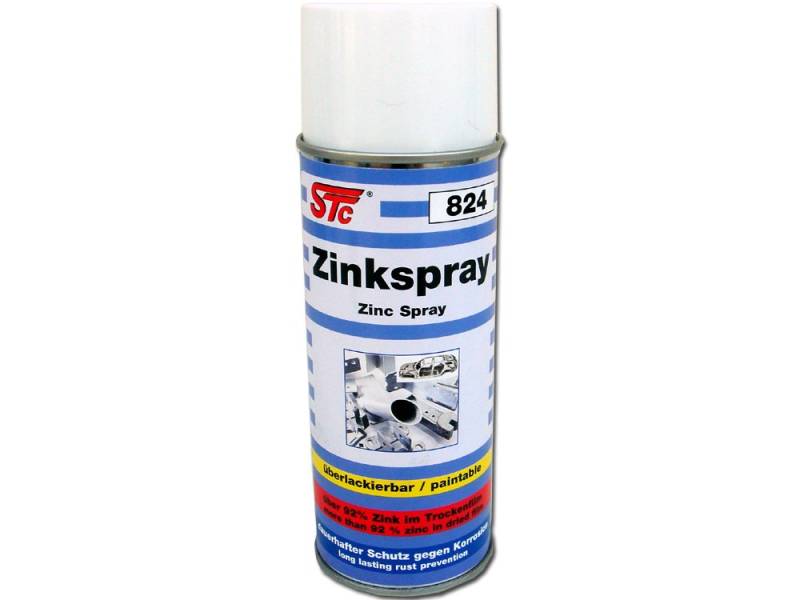 STC Zinkspray 400 ml Korrosionsschutz hitzebeständig bis 490 °C Zink Spray Punktschweißfarbe Rostschutz von STC