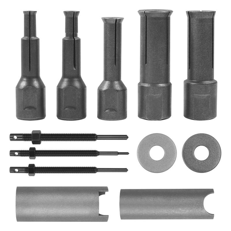 STEEIRO 9–23 mm Lagerabzieher-Set, Kugellager-Abzieher, Motorrad-Radlager-Abzieher, Fahrrad-Innenlager-Abzieher mit 5 Größen offener Klemme 9 mm/11 mm/14 mm/19 mm/23 mm von STEEIRO