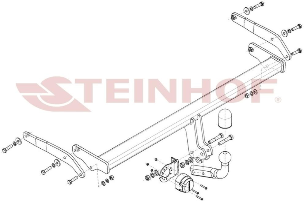 STEINHOF Anhängevorrichtung AUDI A-125 Anhägerkupplung von STEINHOF
