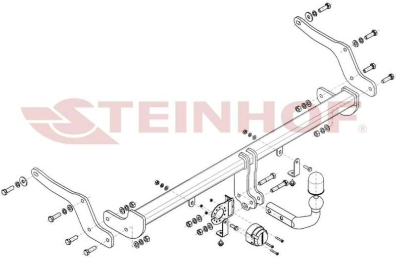 STEINHOF Anhängevorrichtung DACIA D-086 Anhägerkupplung von STEINHOF