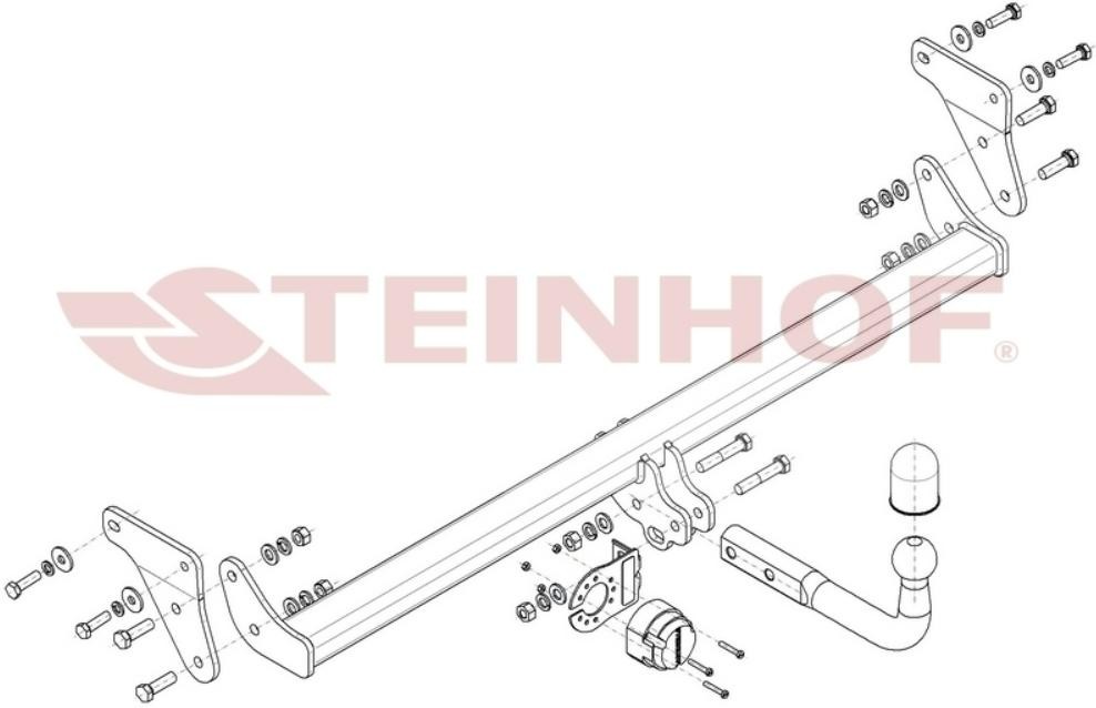 STEINHOF Anhängevorrichtung KIA K-096 Anhägerkupplung von STEINHOF