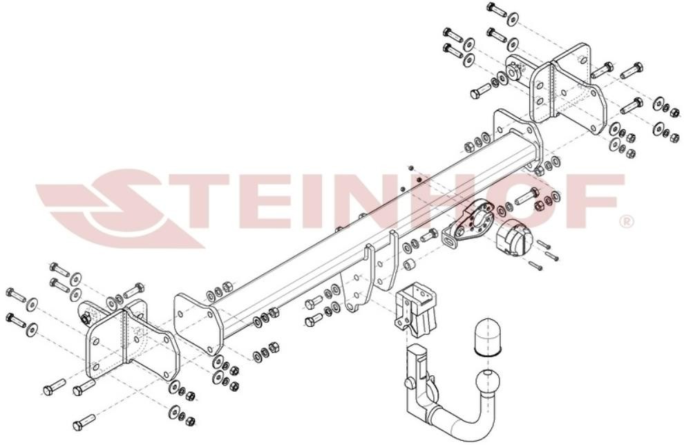STEINHOF Anhängevorrichtung MERCEDES-BENZ M-176 Anhägerkupplung von STEINHOF