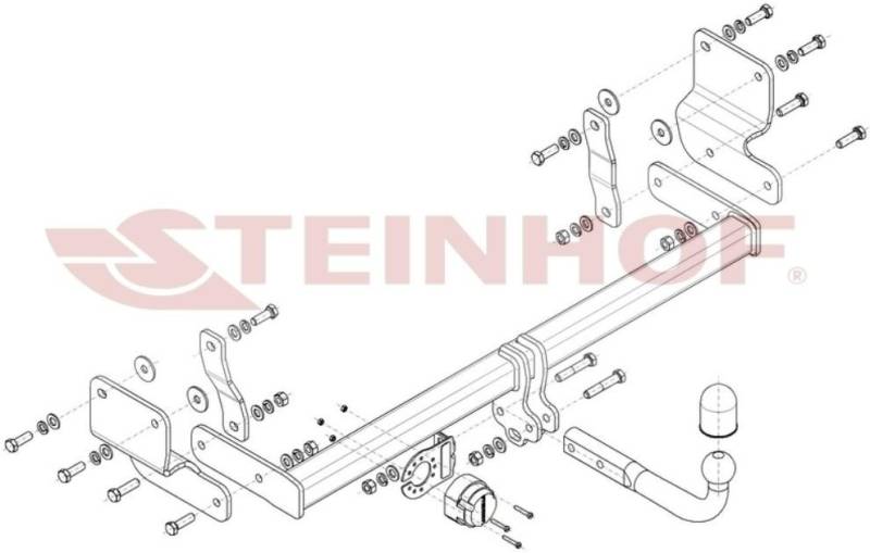 STEINHOF Anhängevorrichtung MITSUBISHI M-359 Anhägerkupplung von STEINHOF