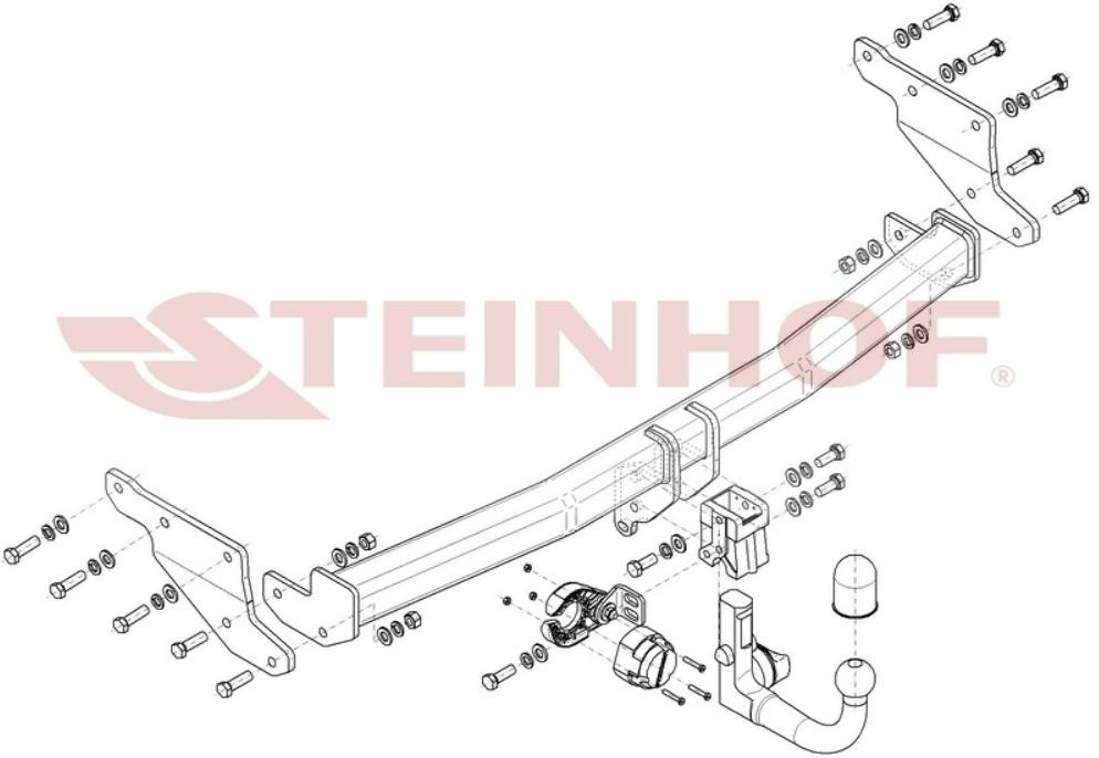 STEINHOF Anhängevorrichtung NISSAN N-114 Anhägerkupplung von STEINHOF