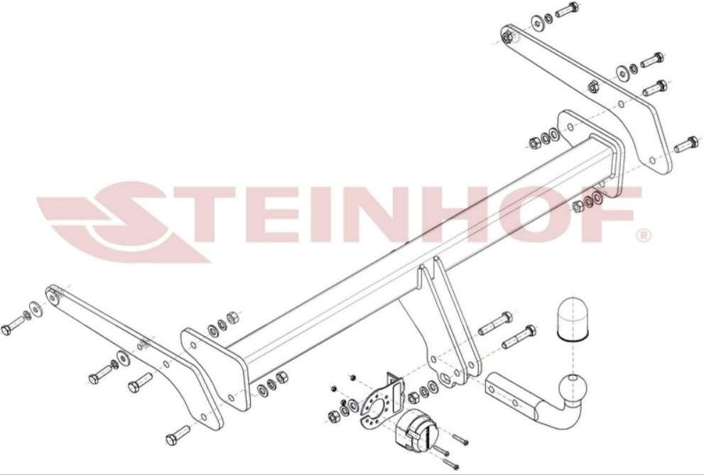 STEINHOF Anhängevorrichtung SKODA S-303 Anhägerkupplung von STEINHOF