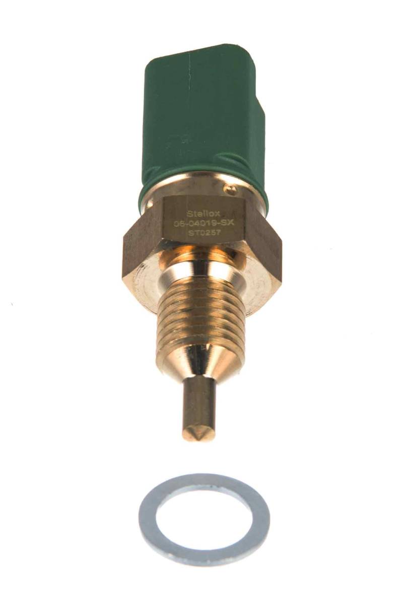 STELLOX 06-04019-SX Kühlmitteltemperatursensor – mit Dichtung/Dichtungssatz – 12V – 2-polig – Gewindegröße M12x1,5 – Für PKW von STELLOX