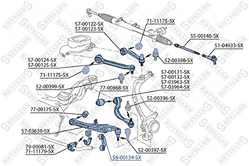 STELLOX 56-00134-SX Stange/Strebe, Stabilisator von STELLOX