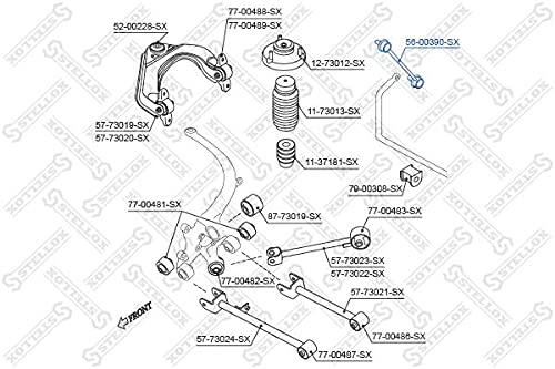 STELLOX 56-00390-SX Stange/Strebe, Stabilisator von STELLOX