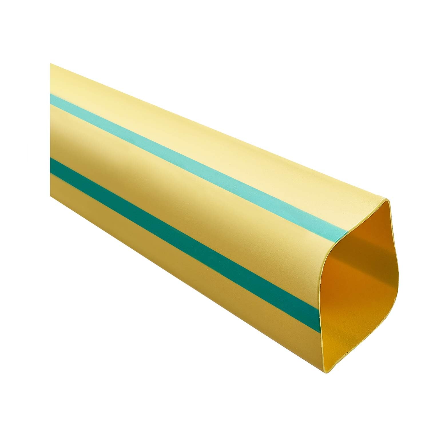 136191 Stex24 Schrumpfschlauch 3:1, Rolle mit 30,0m, grün/gelb 39,0/13,0mm, 1 1/2 Zoll, WSR3 Schrumpftemperatur mind. 70°C, vollständig bei mind. 100°C - 1 Stück von STEX24