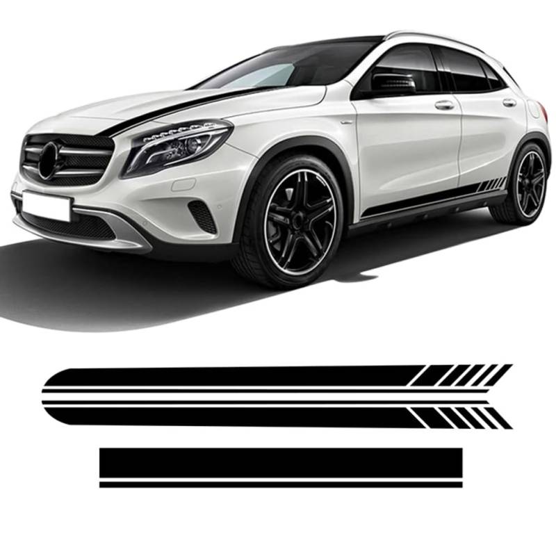 3-teiliger Türseitenstreifen-Rockaufkleber Edition 1 Motorhaubenaufkleber, für M=ercedes B=ENZ GLA-Klasse X156 H247 GLA45 GLA200 GLA250 AMG von STFEAGYZ