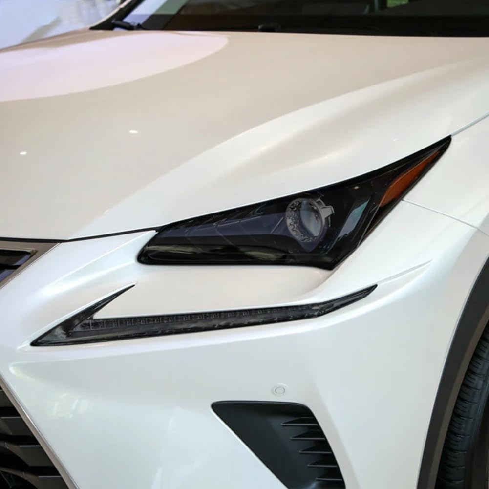 Autoscheinwerfer Schutzfolie Frontlicht Transparent Schwarz Aufkleber, Für Lexus NX NX300h NX200t, Für Facelift 2019-On Zubehör von STFEAGYZ