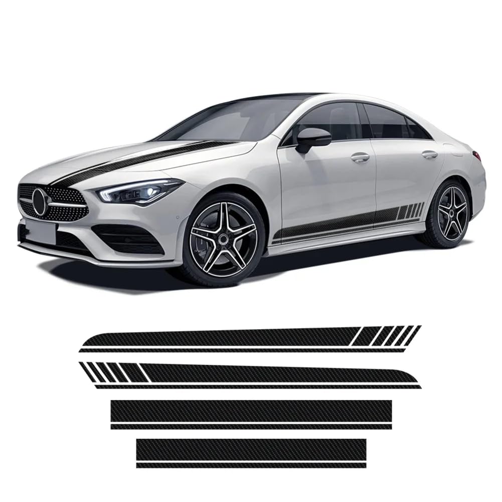 Edition 1 AMG Motorhaubenaufkleber, Seitenstreifen, Rockaufkleber, für M=ercedes B=ENZ CLA-Klasse C118 CLA220 2019-heute Zubehör von STFEAGYZ