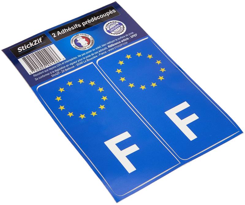 STICKZIF SPEF 2 Kleber Aufkleber Länder Europa Frankreich, Set 2 von STICKZIF