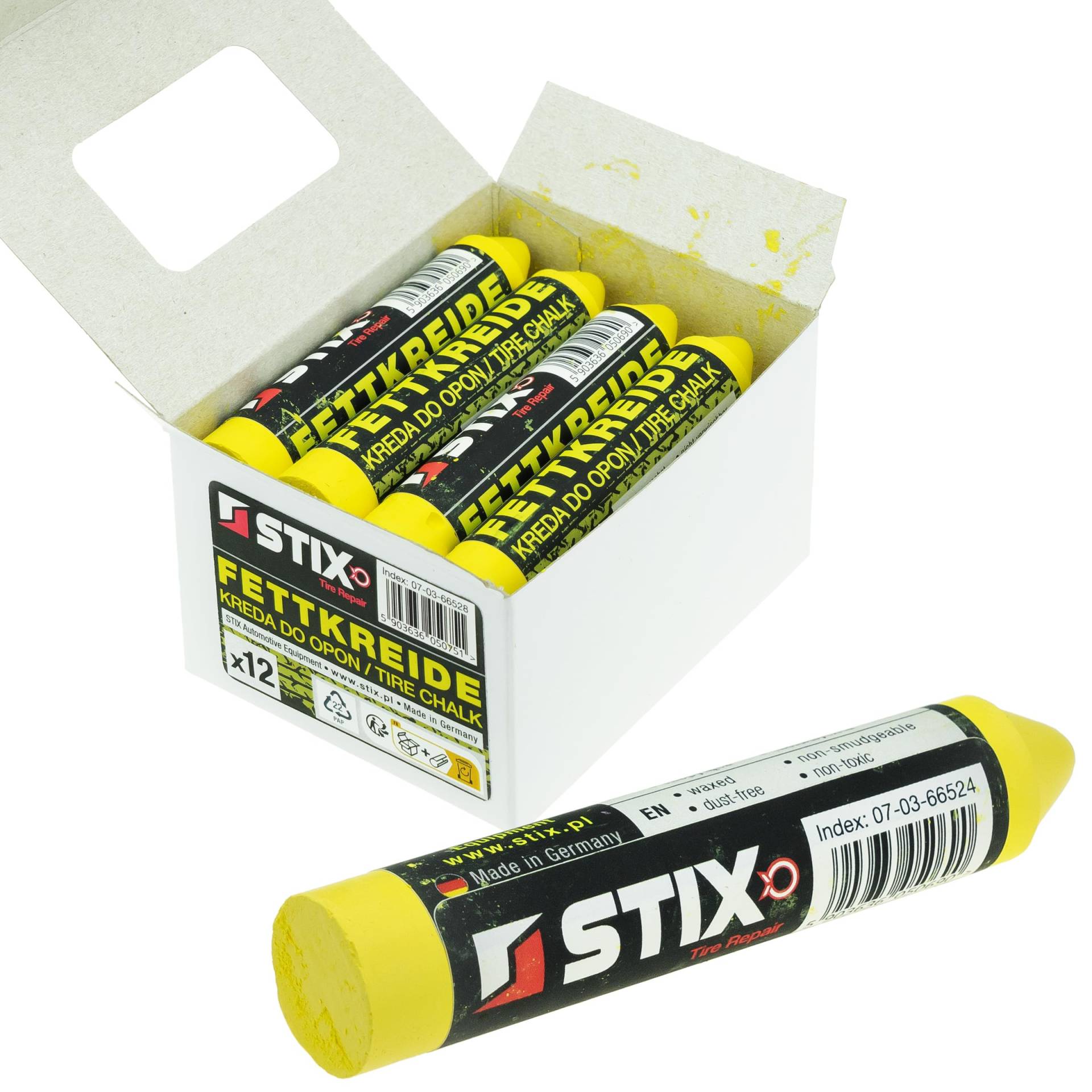 Stix Automotive Equipment 1x Reifenkreide Fettkreide Gelb Reifenkennzeichnung Marker Markierungskreide von Stix