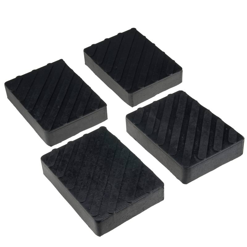 4× Gummiauflage Gummiklotz für Wagenheber 160x120x35mm Satz Gummiblock Hebebühne von Stix