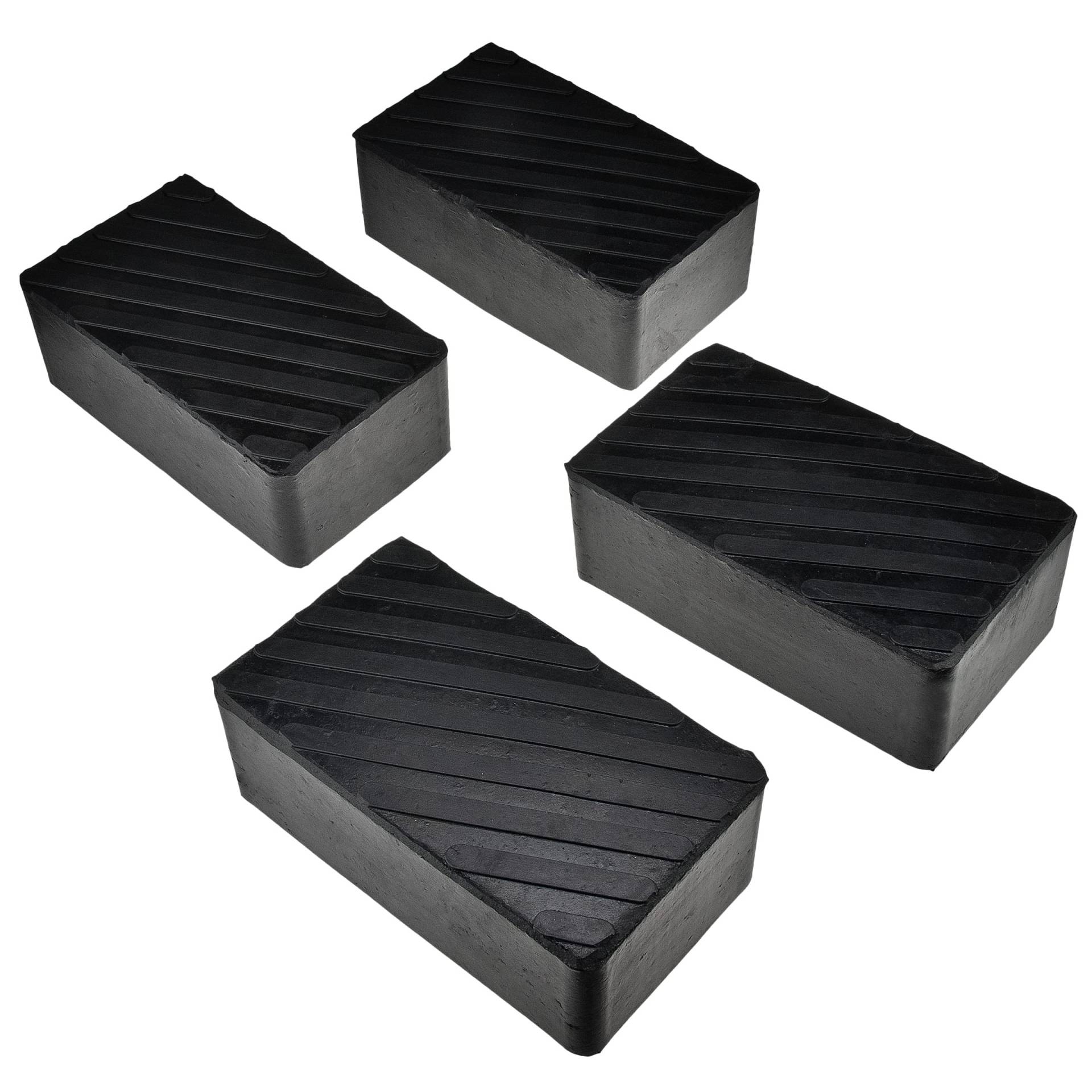 4× Gummiauflage Gummiklotz für Wagenheber 200x113x72mm Satz Gummiblock Hebebühne von Stix