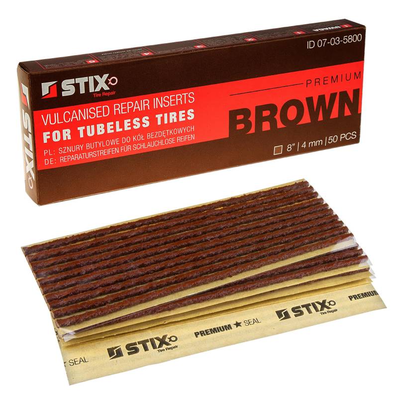 Reifenreparatur Streifen 4mm Reparatur PKW LKW Nachfüllstreifen Werkstatt (50x Bronze) von Stix