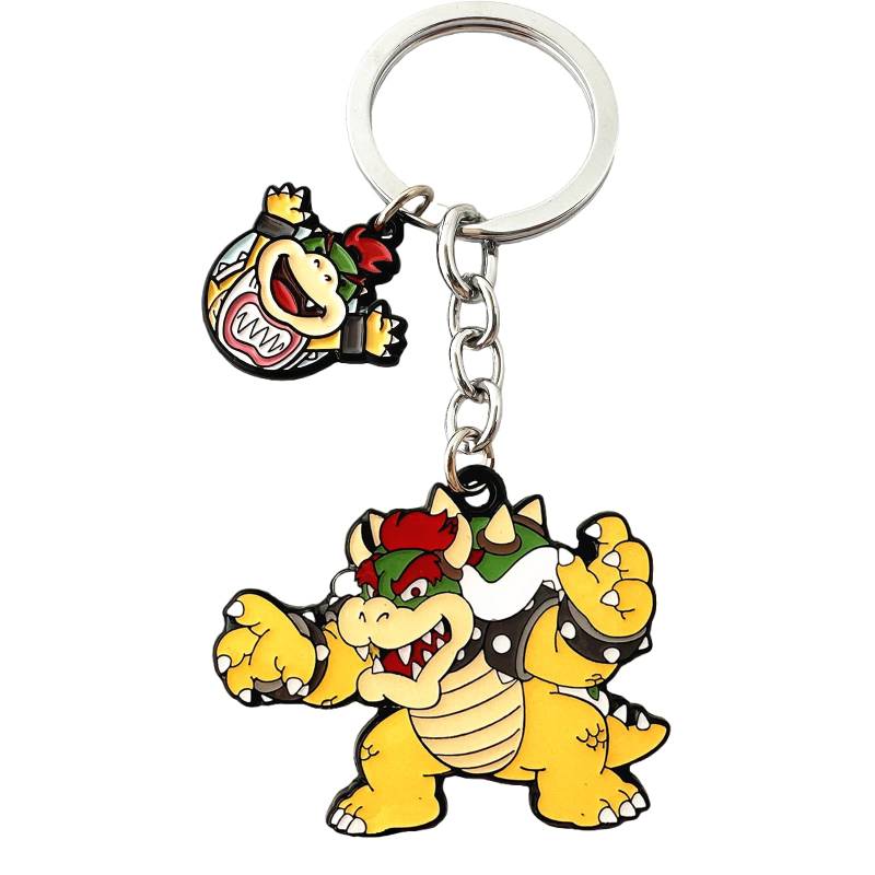 STKTFKK Supr Mario Schlüsselanhänger Classic Anime Bowser Keychain Mädchen Damen und Herren, 2, 0 von STKTFKK