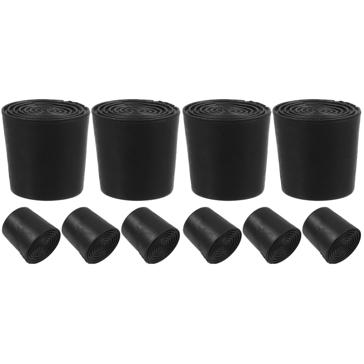 STOBOK 10 Stk Türstopper-Gummikopf bodentürstopper rutschfester Keil Türstopper heruntertreten Türanschlagkeil Türkeil fürs Wohnzimmer hoher Türstopper praktischer Türkeil Black von STOBOK