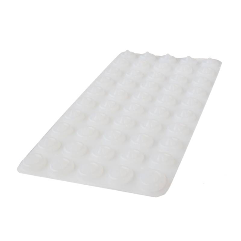 STOBOK 50 Stück Tür Wandschutz turstopp selbstklebend antirutsch pads antirutschpad rutschhemmende pads rutschfeste matte antirutschunterlage Tür-Crash-Pad Wandschutz für Türknauf Weiß von STOBOK