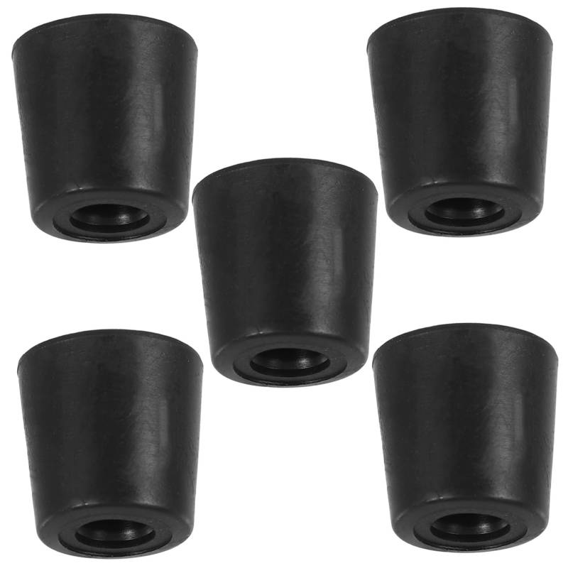 STOBOK 5St Türstopper-Gummikopf bodentürstopper Türkeil fürs Wohnzimmer Türstopper, robust Türanschlagschutz Sicherheits-Türstopper für zu Hause schützender Türstopper Türhalterkeil Black von STOBOK