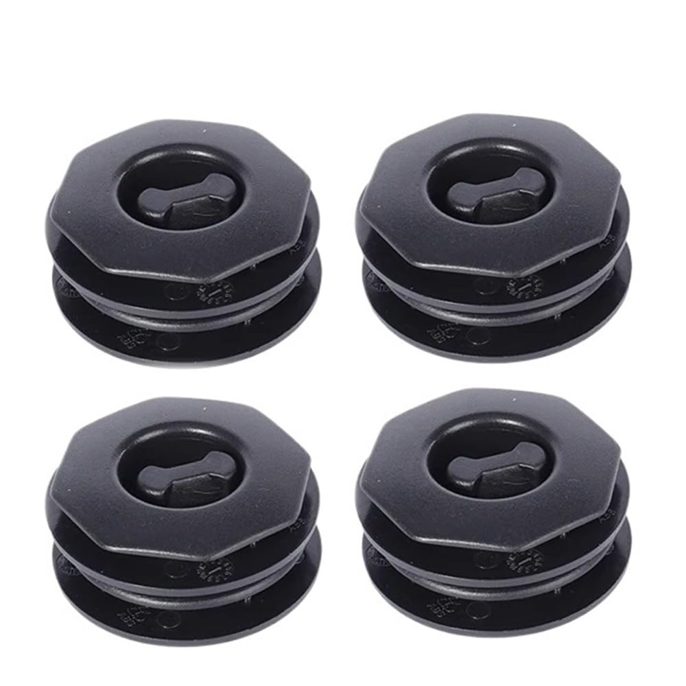 STOIFFFHH Auto Fußmatten Universal Auto Kofferraum Bodenmatte Clip Halter Griff Teppich Befestigungsklemme Schnalle Haken Verschluss Halter Beständig Teile Auto Zubehör(4pcs-Black) von STOIFFFHH