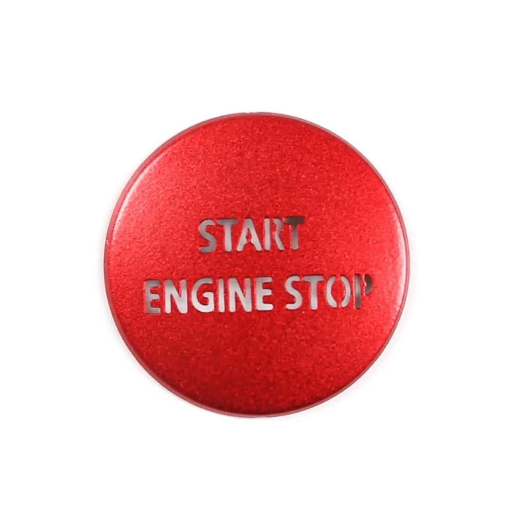 STOIFFFHH Auto Innenraum Kompatibel mit Range Für Rover Sport Für Vogue 2010-2013 Auto Motor Start Stop Push Button Schalter Aufkleber Abdeckung(Red) von STOIFFFHH