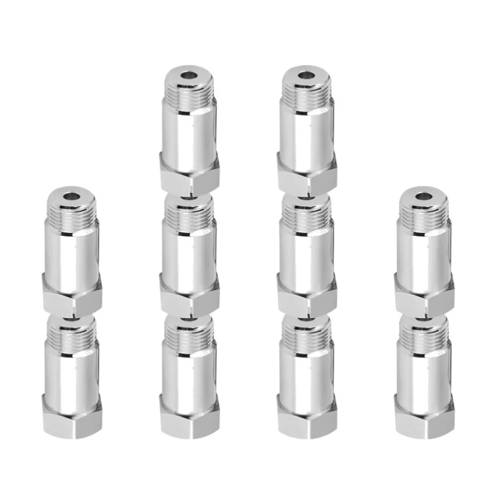 STOIFFFHH Auto Sauerstoffsonde M18X1,5 Sauerstoff O2 Sensor Extender O2 Sauerstoff Sensor Spacer Auto CEL Fix Check Engine Licht Eliminator Adapter Konverter(10 PCS) von STOIFFFHH