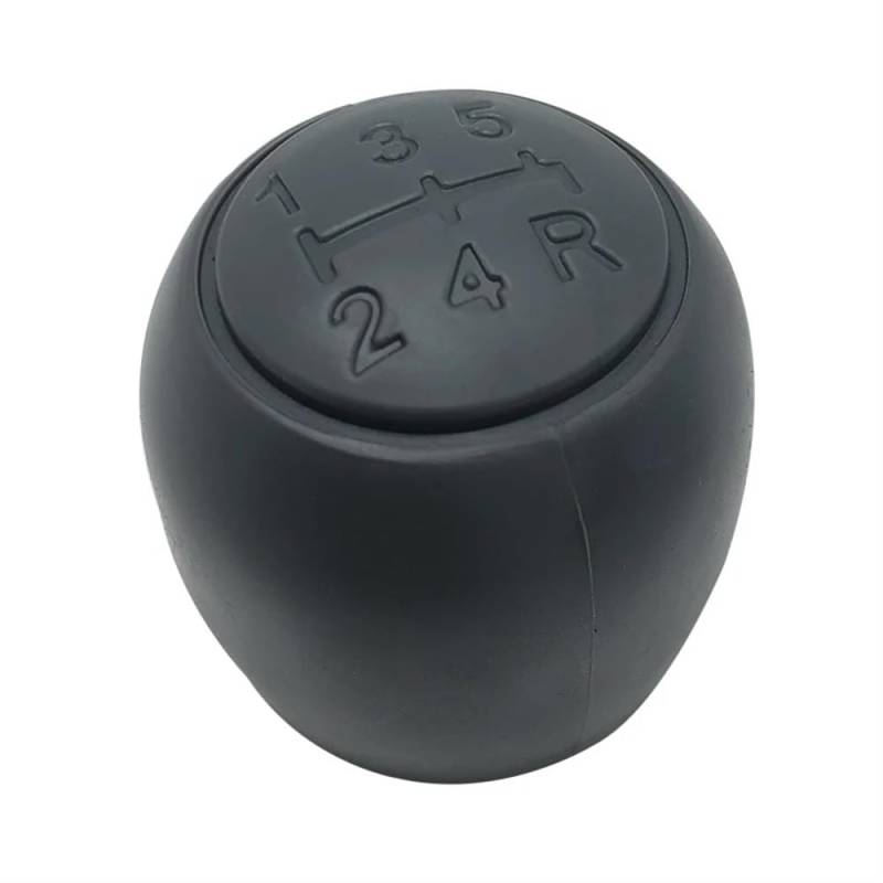 STOIFFFHH Auto Schaltknauf Kompatibel mit FIAT für Panda 2003–2012 für 500 500C 2007–2013 Schaltknauf Hebel Schalthebelmanschette Stiefelabdeckung Kragen(Black Gar Knob) von STOIFFFHH