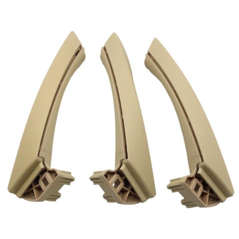 STOIFFFHH Kompatibel mit 3er-Serie E90 E91 E92 316 318 320 325 328i 2004–2012 LHD RHD Beige Schwarz Grau Innentürgriff-Set Ersatz Innen Türgriff(LHD Set Beige) von STOIFFFHH