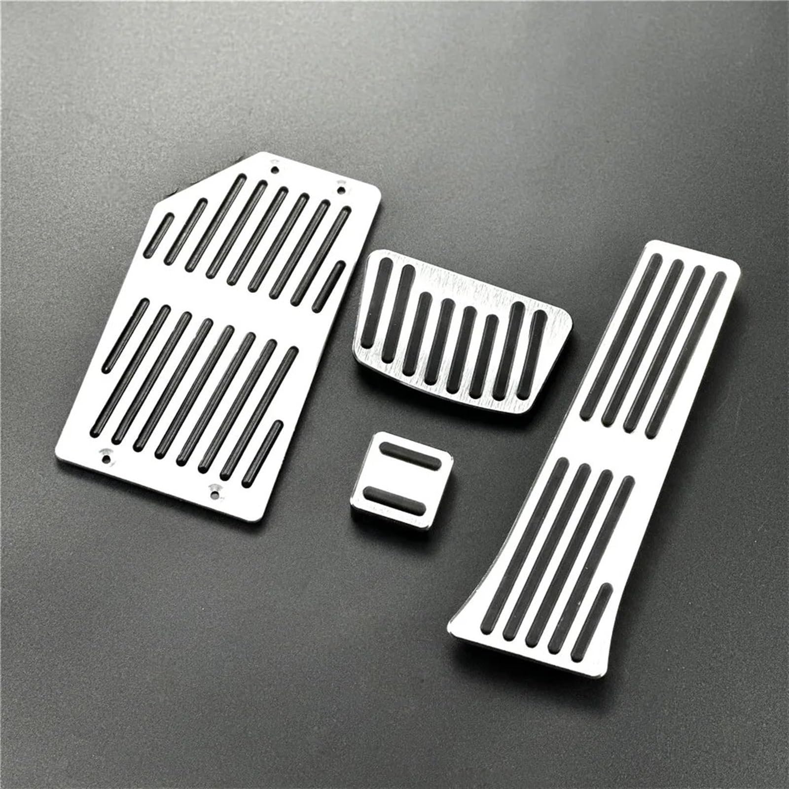 STOIFFFHH Kompatibel mit Kia für Sportage 2011-2020 Gaspedal-Bremspedalauflage Auto-Styling-Aufkleberabdeckung(Aluminium 4pcs AT) von STOIFFFHH